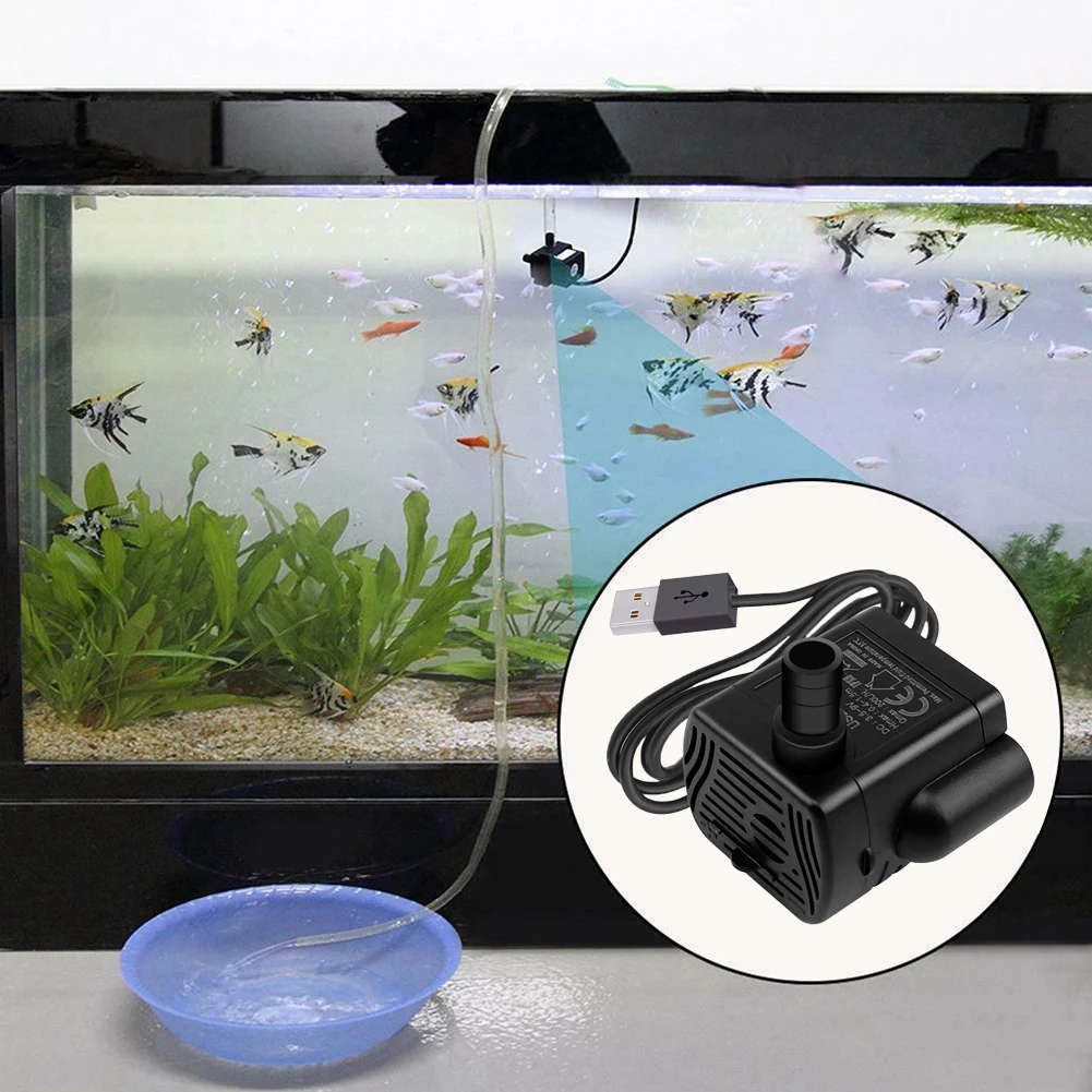 DC Water Pump Aquarium Pump Water Fountain Aquarium Decoration Mechanical Water Circulation Suitable For Fish Tanks