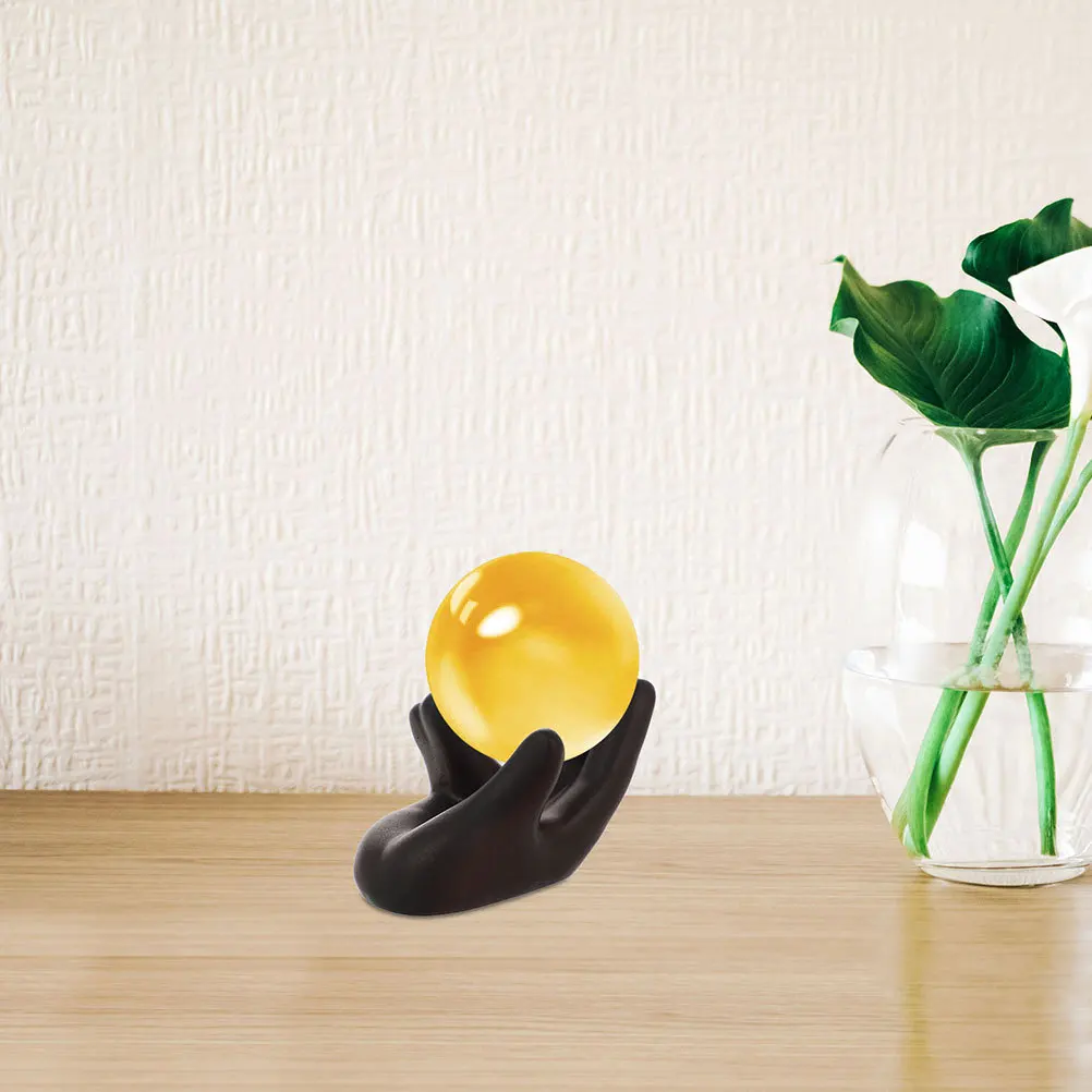 

2Pcs Crystal Ball Resin Base Hand Holder Elegant Sphere Stand Home Office Decor Decorative Display Rack Crystal Holder