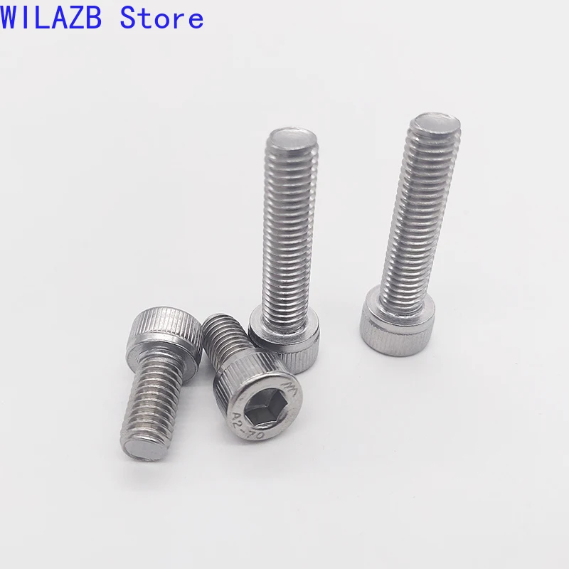 

M3 M4 M5 M6 M8 M10 M12 DIN912 Lengthened Long 6 to 100mm 304 Stainless Steel Hexagon Hex Socket Head Allen Cap Screw Bolt