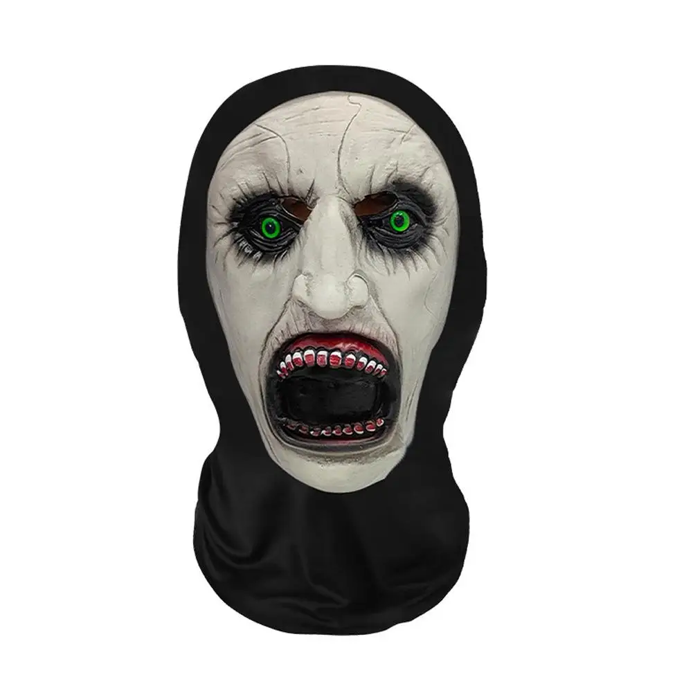 Halloween-Geistergesicht 3D-gedruckte Maske, dehnbares Netz, Vollgesichtsmaske, Totenkopf-Rollenspiel-Kopfbedeckung, Halloween-Cosplay-Horror-Balaclava – Detail 3