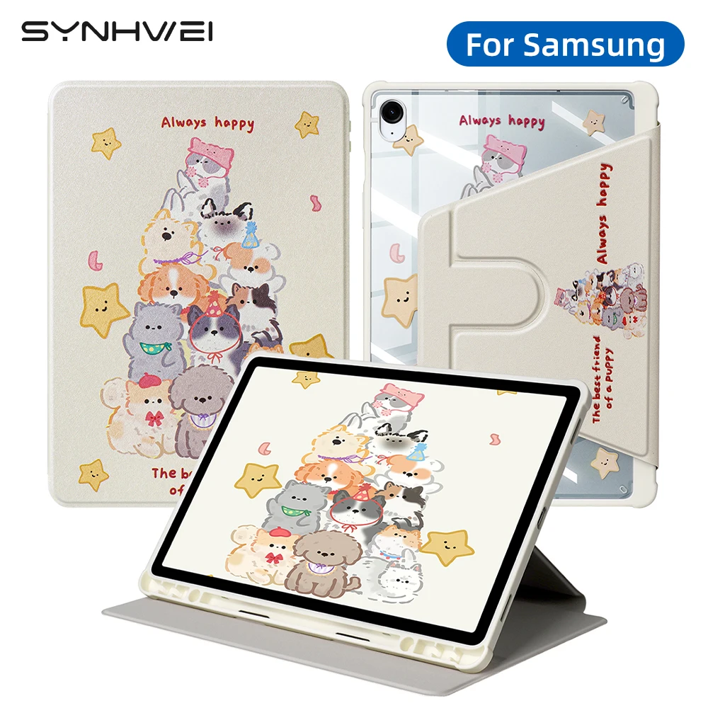 

For galaxy tab s10 fe plus funda galaxy tab a9 plus S10 Lite/S9FE/S9 Tab S11 A11+ S10+/S9+/S9FE+12.4 Smart Auto Sleep Wake Cover