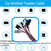 Car audio modified tweeter speaker cable,Original car plug docking, no need  break/cut/damage the wire installation