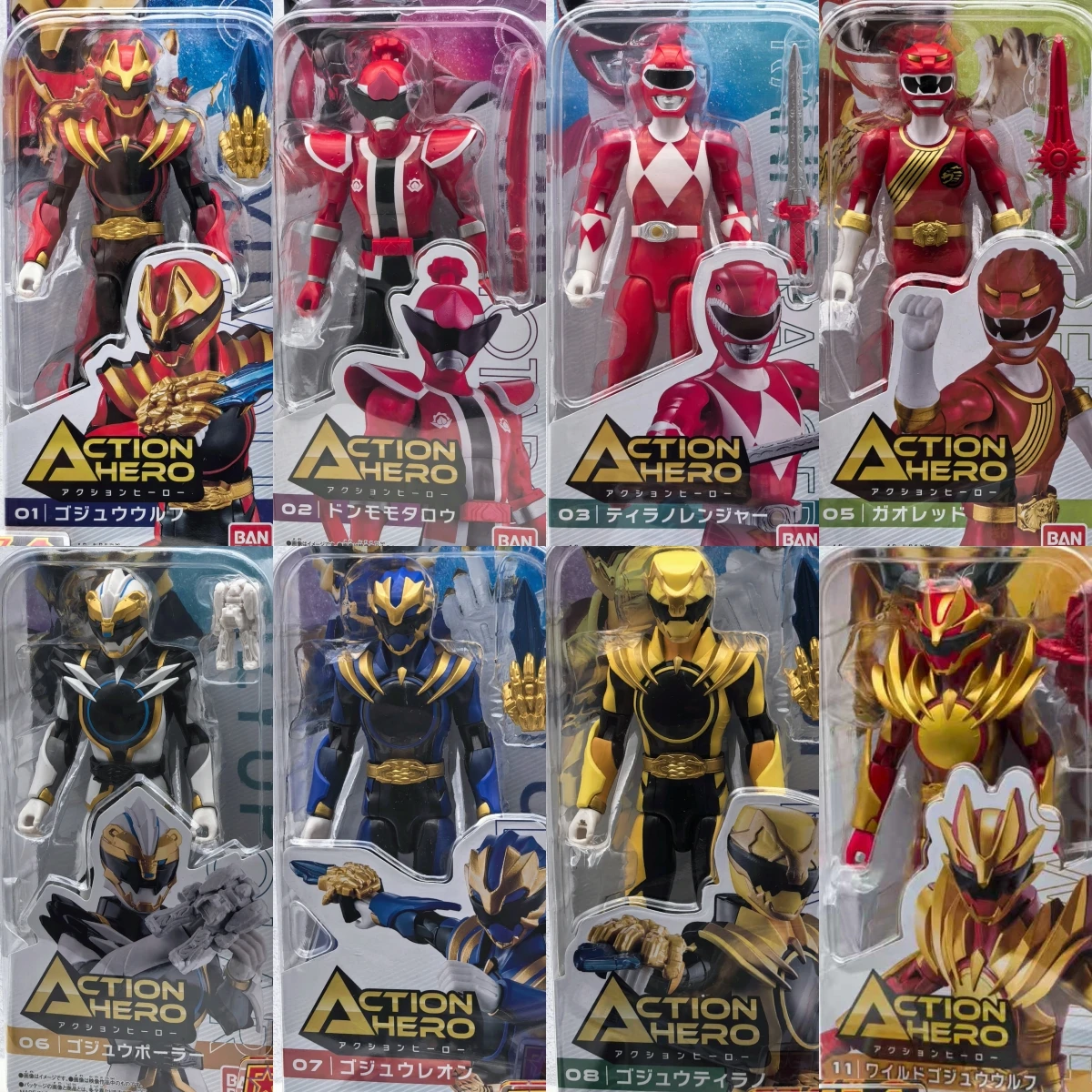 

Bandai In Stock No1 Sentai Gozyuger Action Gorenger Lion Tyrannosaurus Rex Anime Action Figures Model Collectio Toy Gifts Toys