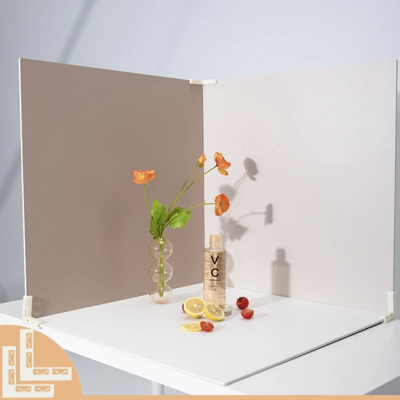 40x40cm Double-Sided Photo Shooting Photography Background Board Photo Props Food Solid Color Wood Board