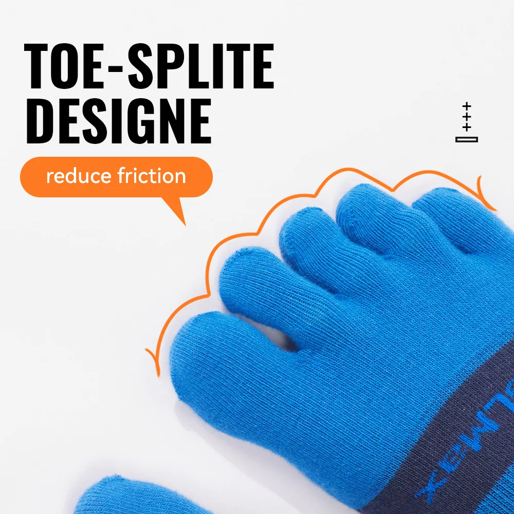 WRELS 1/2/3pairs COOLMAX Toe Socks Breathable Five Finger Socks Athletic Hiking Running Soft Comfortable Moisture Wicking Socks