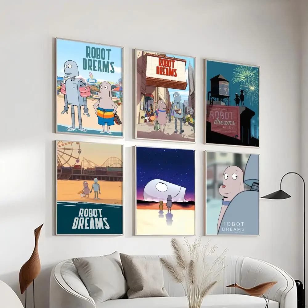 

Anime R-Robot D-Dreams Poster HD Art Sticky Wall Waterproof Home Living Room Bedroom Bar Aesthetic Decoration Gift