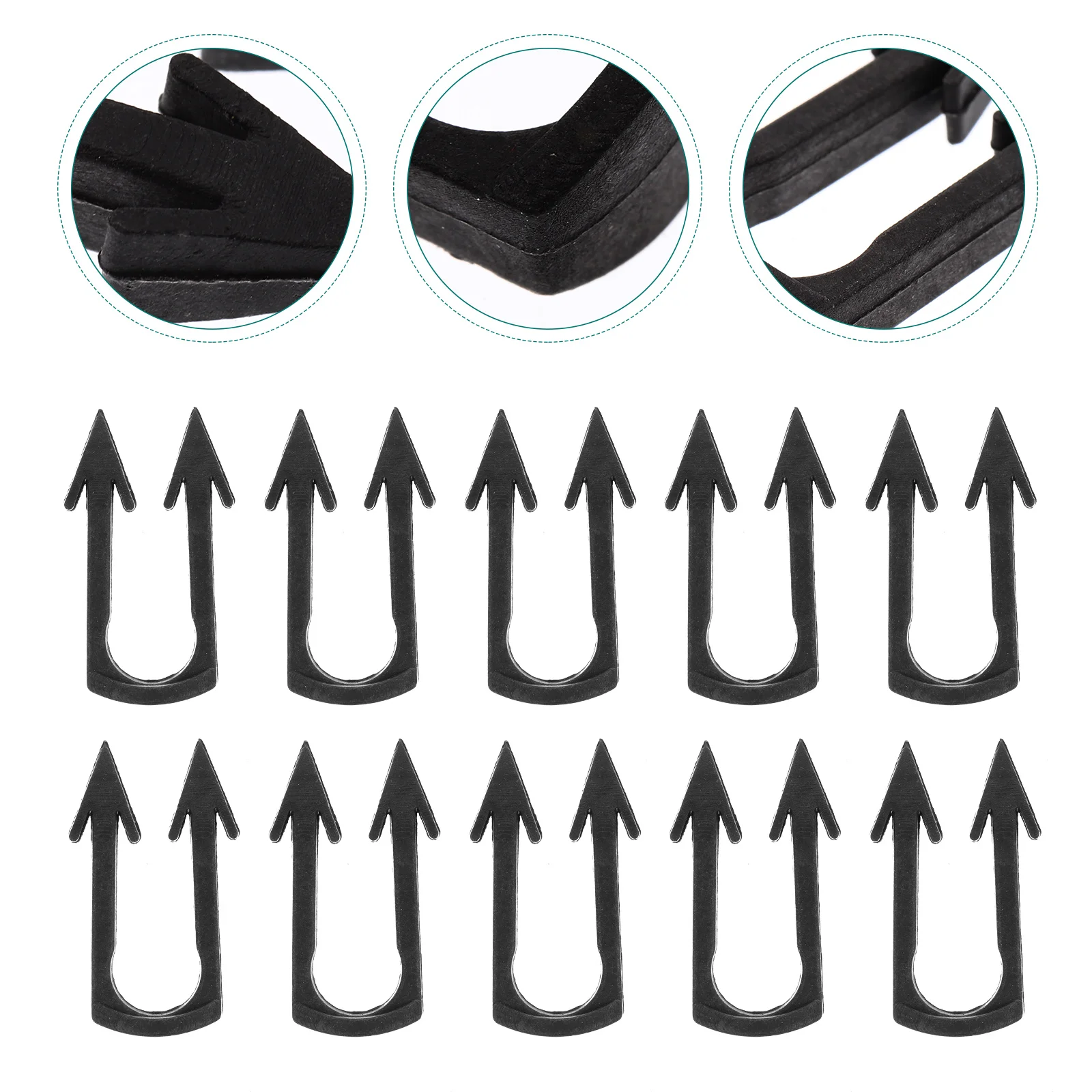 

200 Pcs House Plants Simulation Wall Buckle Plastic Clips Holder Gardening Fixing Supplies Pant for Black Vine Fasteners