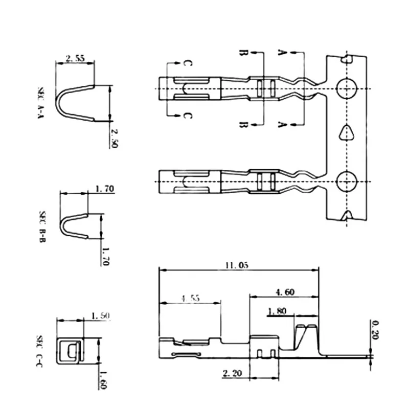 Dupont Connector Shell 2 3 4 5 6 7 8 9 10 11 12 13 16P Pin Single Row 2.54mm Terminal Male Female Connector Through Hole Housing