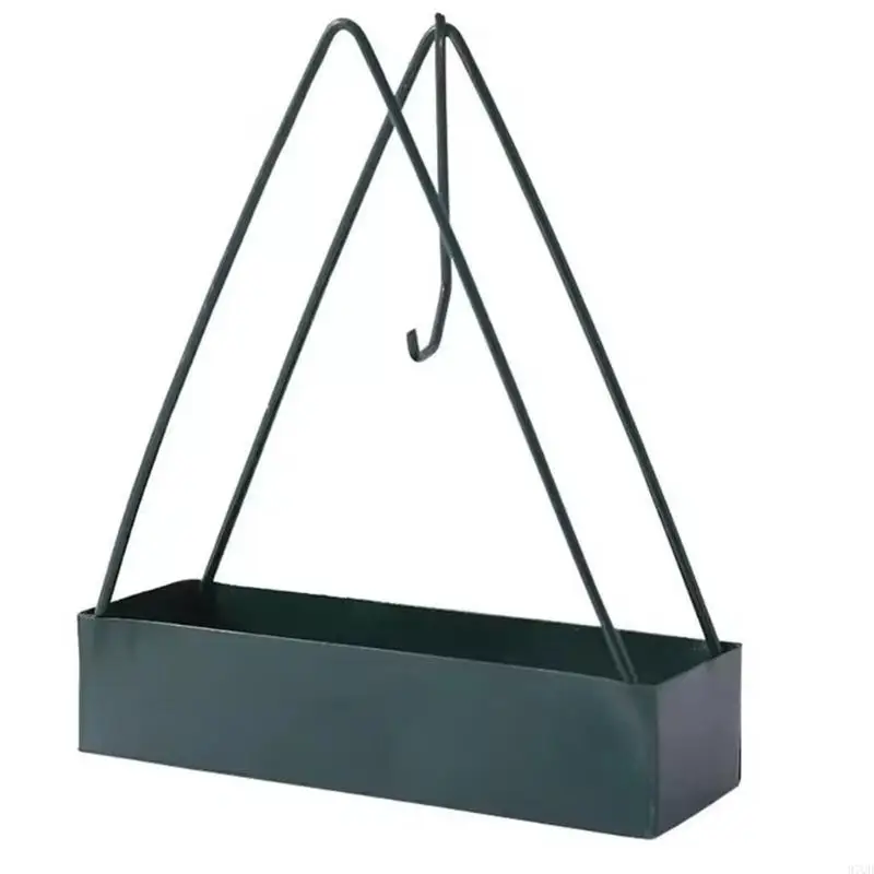 97QD Decorative Iron Triangular Mosquitoes Coil Stand Wall Ceiling Hook Insect Expel