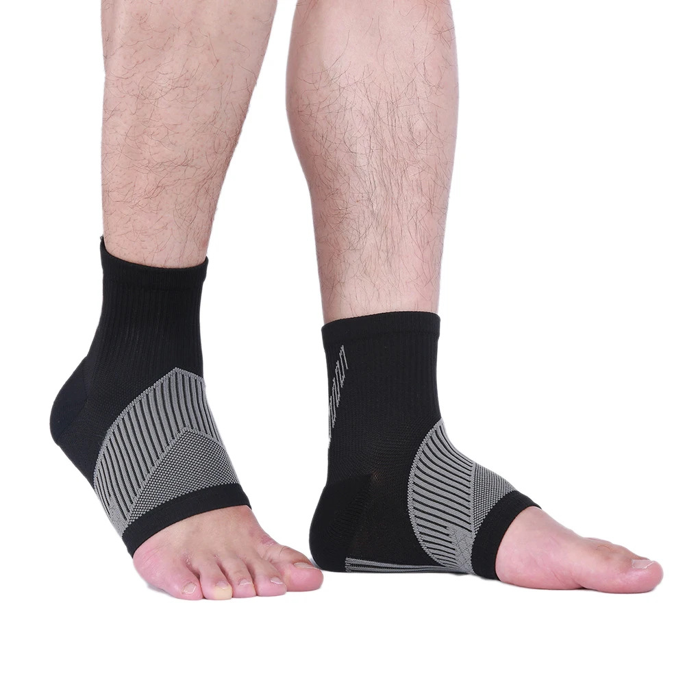 1Pair Ankle Compression Sleeves ,Ankle Brace Compression Socks with Arch Support for Plantar Fasciitis Swelling Pain Relief