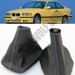 For BMW 3 Series E36 E46 M3 New Car Shift Knob Stick Manul Handbrake Leather Gaiter Boot Cover Case Gear Shift Collar