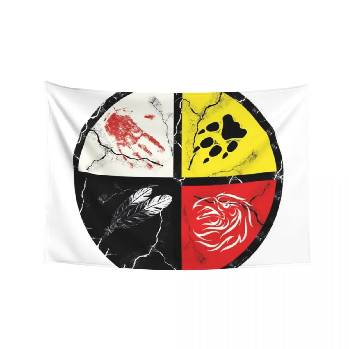 

Native American-medicine wheel Tapestry Decorations For Room Things To The Room Room Decoration Korean Style Tapestry