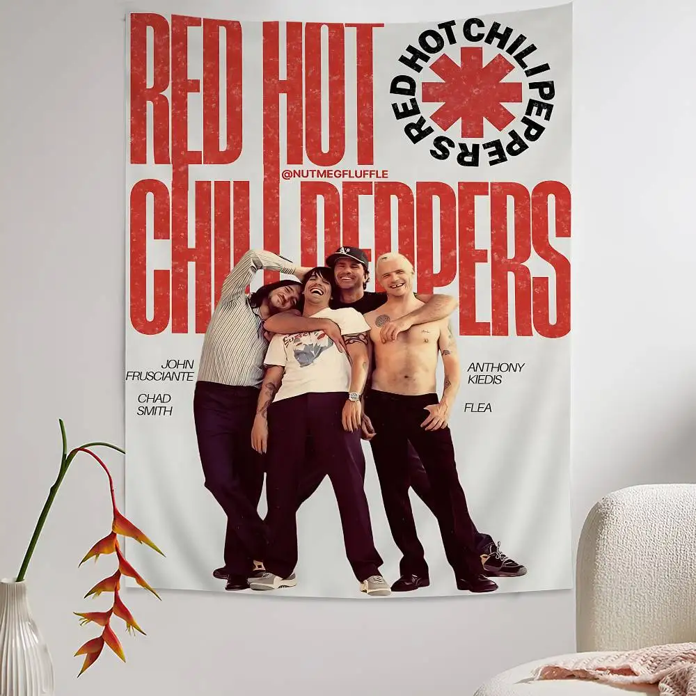 Rock Band Red Hot Chili Peppers Colorful Tapestry Wall Hanging Bohemian Wall Tapestries Mandala Wall Hanging Sheets