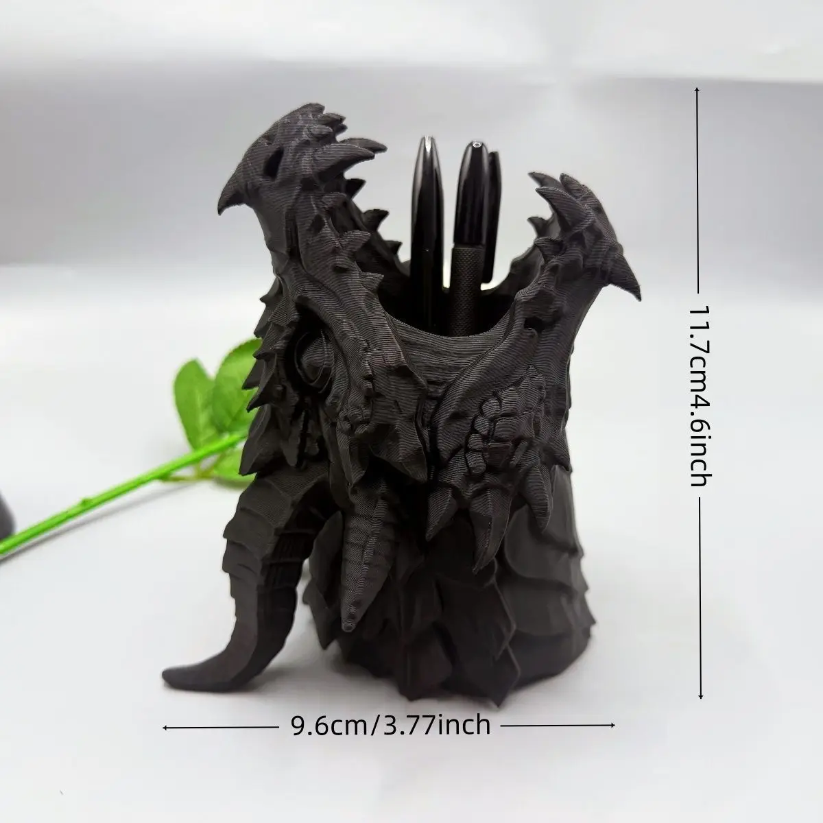 3D Gothic Dragon Head Storage Holder Multi-Functional Pen Storage Box Room Office Home Decoration Practical Gift Accessories