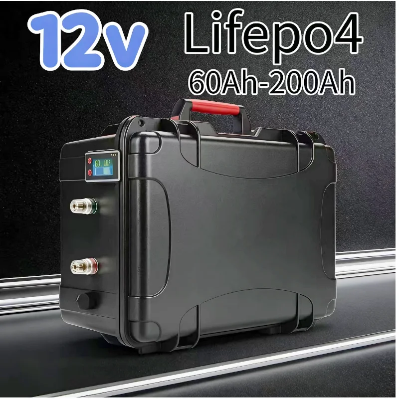 

12V Portable LiFePO4 Polymer Battery High-Capacity 60Ah-200Ah for Powerful Boat Motor Drive Compact Design Suitable for Various