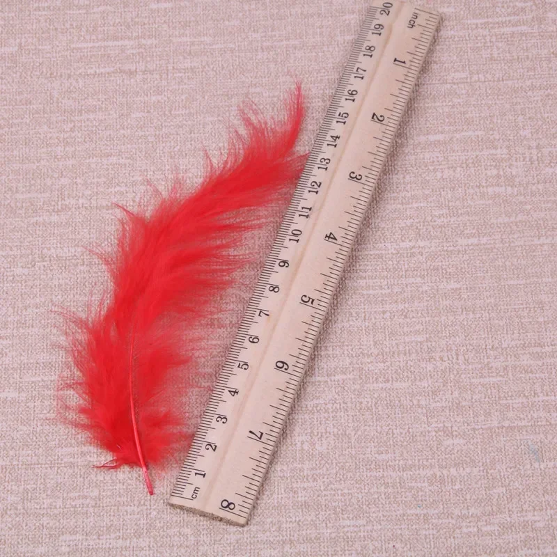 100 Stück/Los Marabou Truthahnfedern für Dekoration, Bastelarbeiten, Federdeko, Karneval, Traumfänger, Schmuck, Handwerksaccessoires – Detail 7