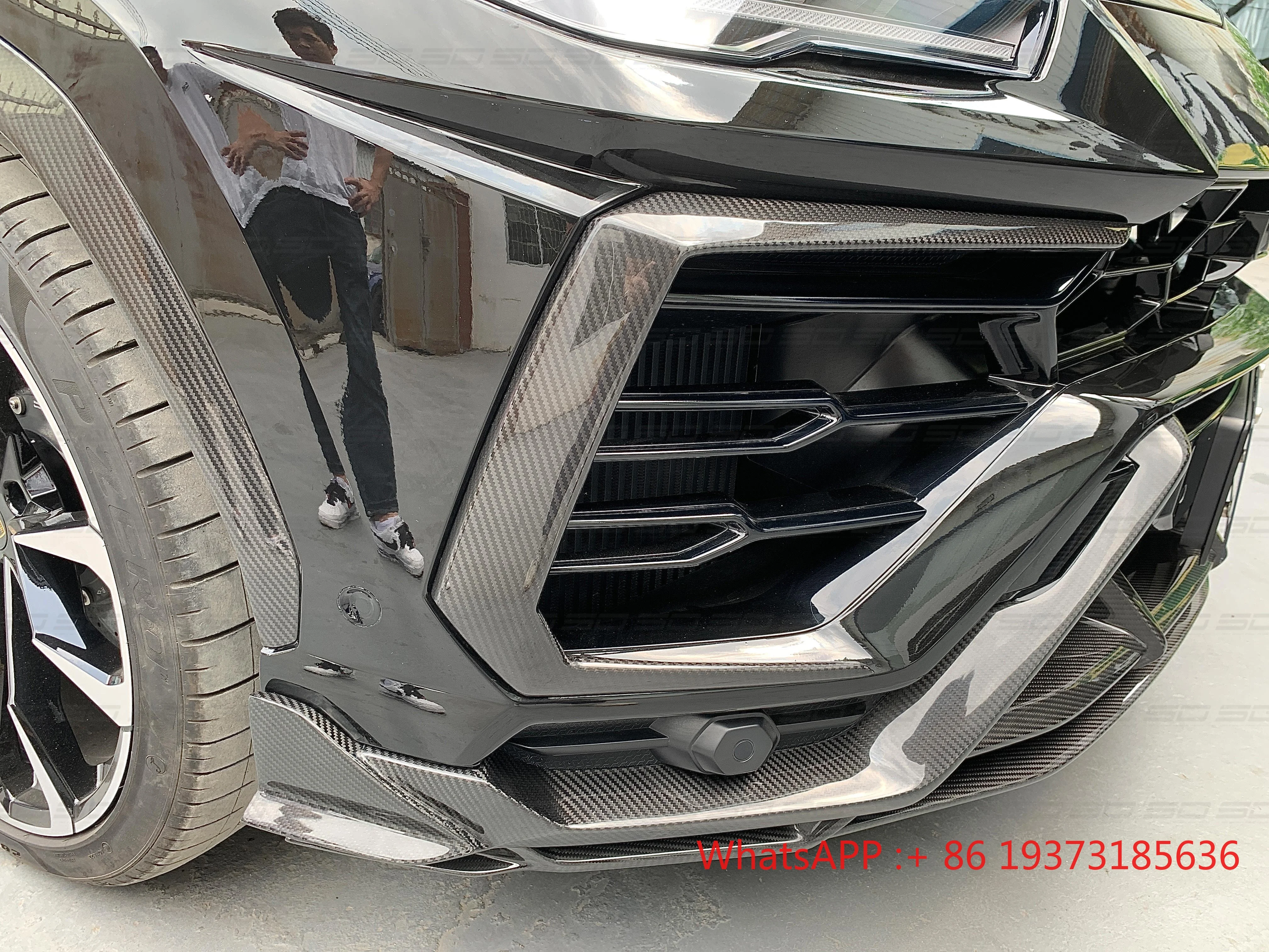 For  Urus TC Style Carbon Fiber Full Set  Body Kit Front Bumper Side Skirt Rear Bumper for Lamborghini Urus