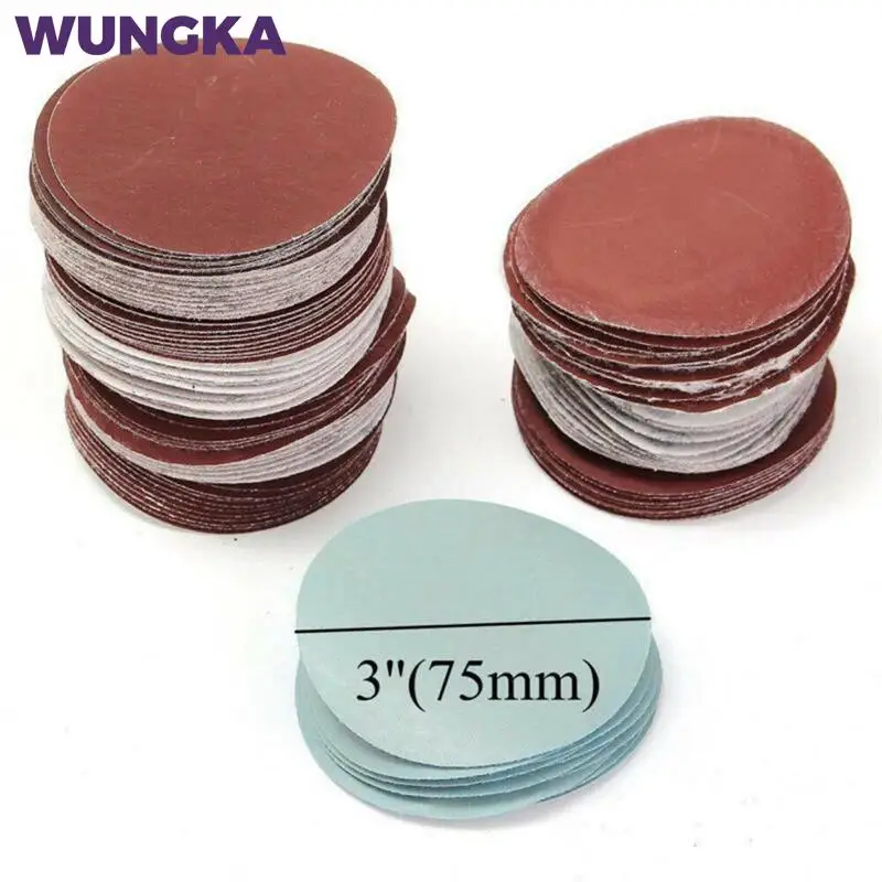 10 шт., абразивные диски, 3 дюйма, 75 мм