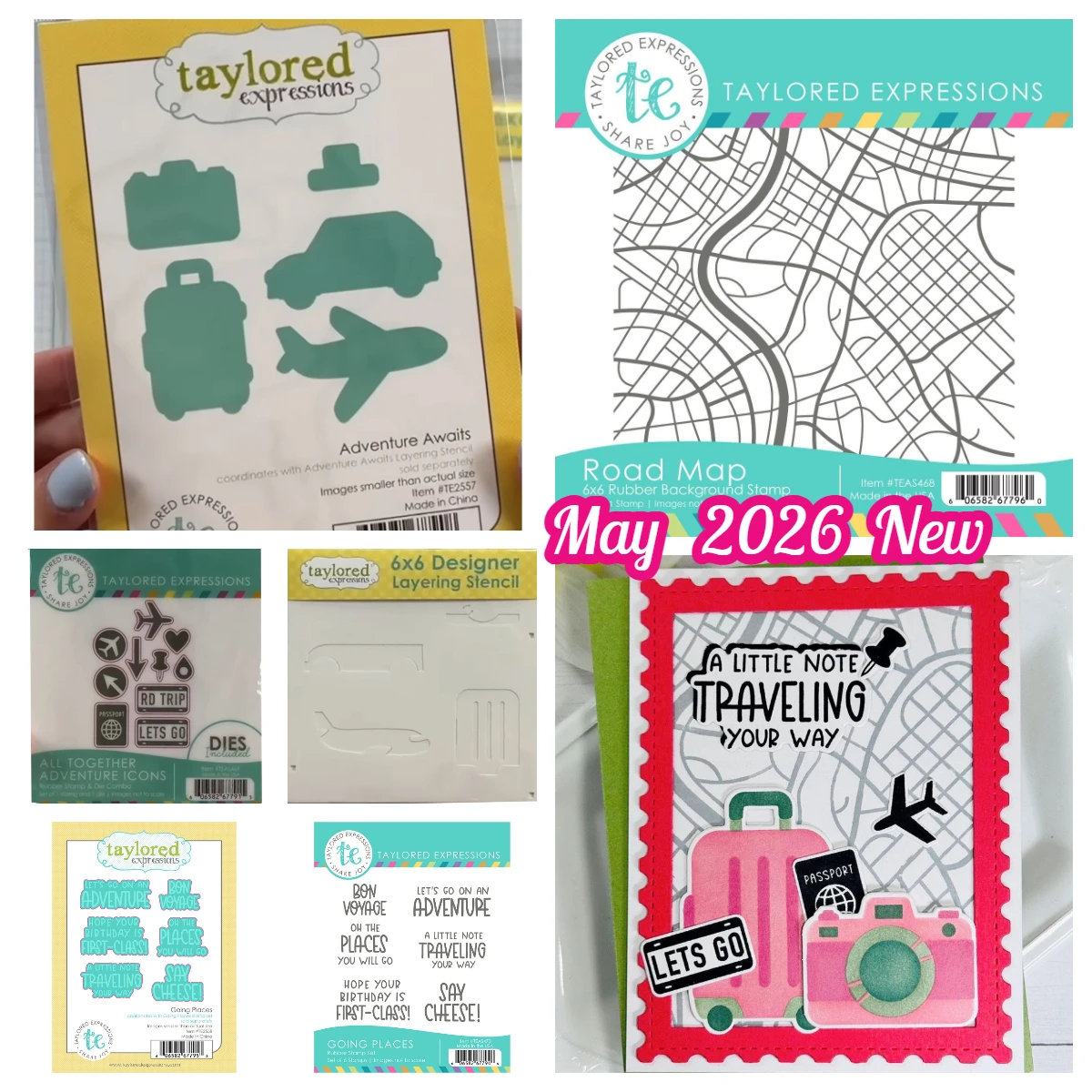 

Taylored Metal Cutting Dies Stamp for DIY Scrapbook Calenda Road Map Going Places Inky Doodles Instant Photo Frames May 2026 New