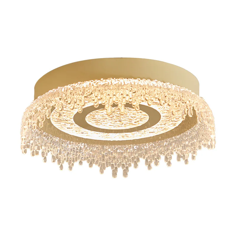 

Кремовый потолочный светильник для спальни, креативная капля воды, французский свет, роскошная учебная лампа, лампа для защиты глаз для детской комнаты