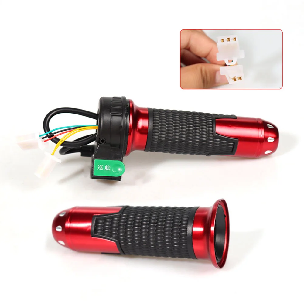 1pair Electric Bike Bicycle Twist-Throttle High/Medium/Low Speed/Forward/Reverse Operates Motorcycle Throttle