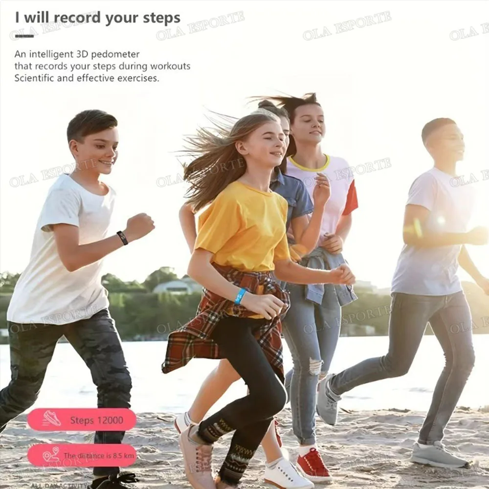 LED Digital Smart Wristbands Waterproof Smart Clock Smartband With Running Pedometer Monitor Smart Band Vibration Alarm Reminder