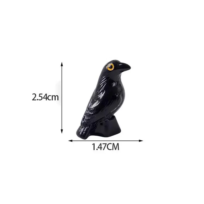 5/10 Pcs Black Resin Crow Miniatures, Mini Figurines Statues, Fairy Garden Micro Landscape Home Gothic Halloween Decor Supplies