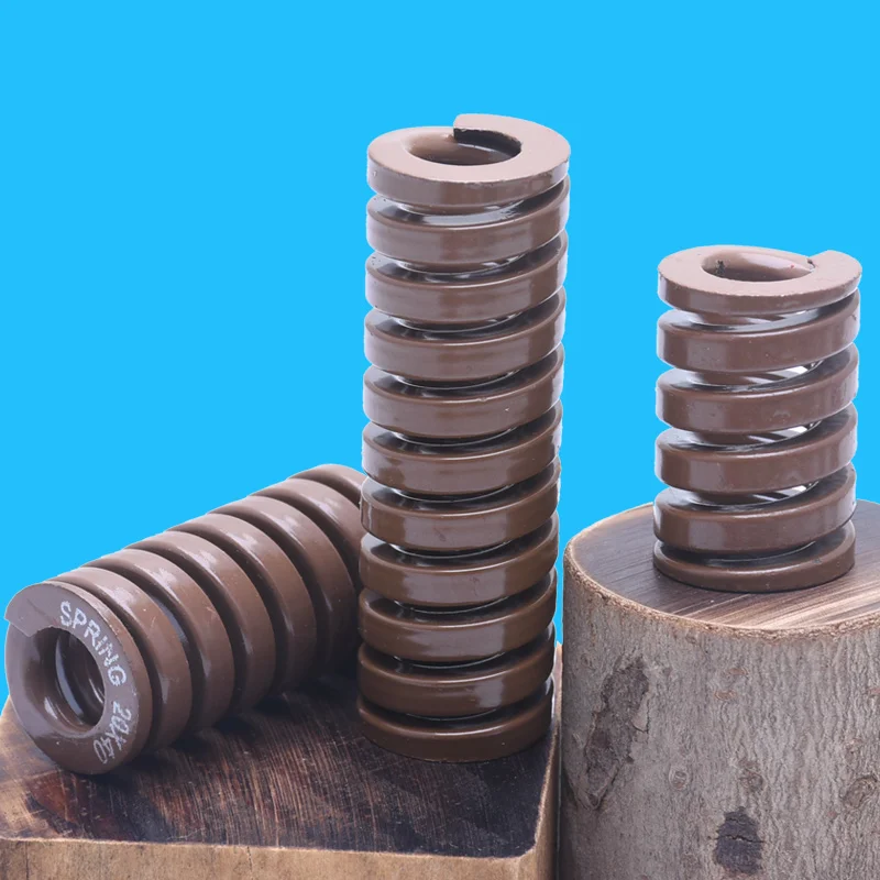 65Mn Brown Mould Die Spring Alloy steel Spiral Stamping Compression Springs Extremely Heavy Load Outer Diameter 4-10mm