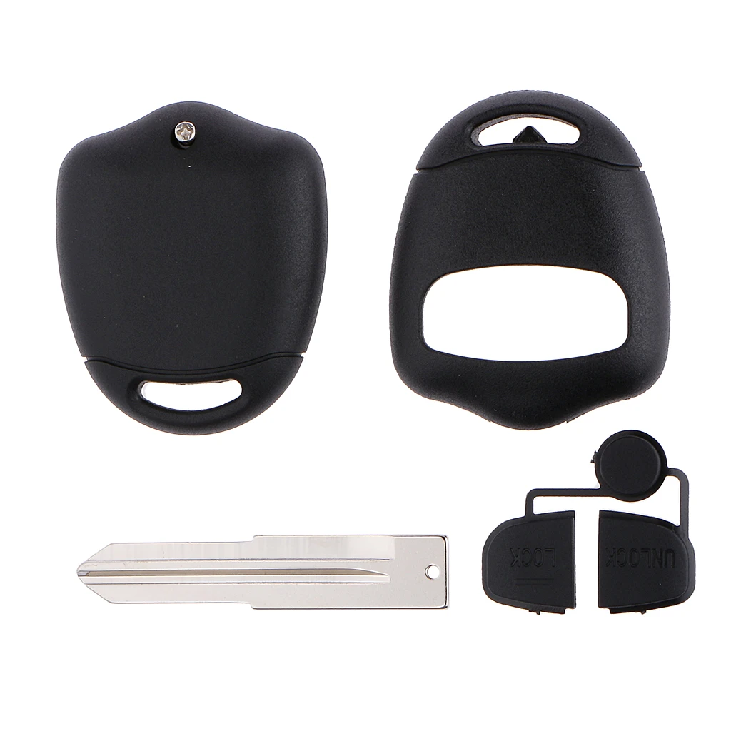 2 Button Remote Key Fob Replace Shell Case with Blade for Mitsubishi Pajero