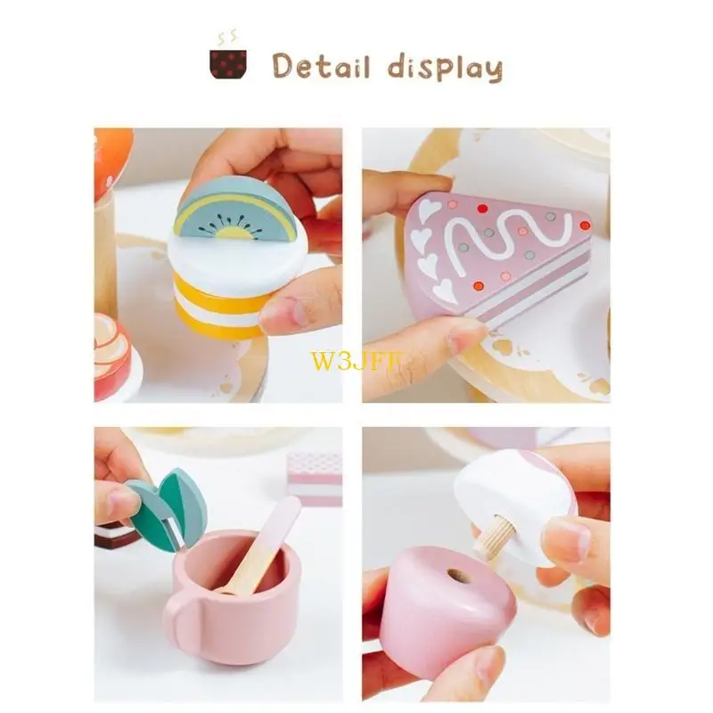 W3JF Kitchen Afternoon Tea Party doet alsof speel speelgoed rollenspel speelgoed voor kind educatief