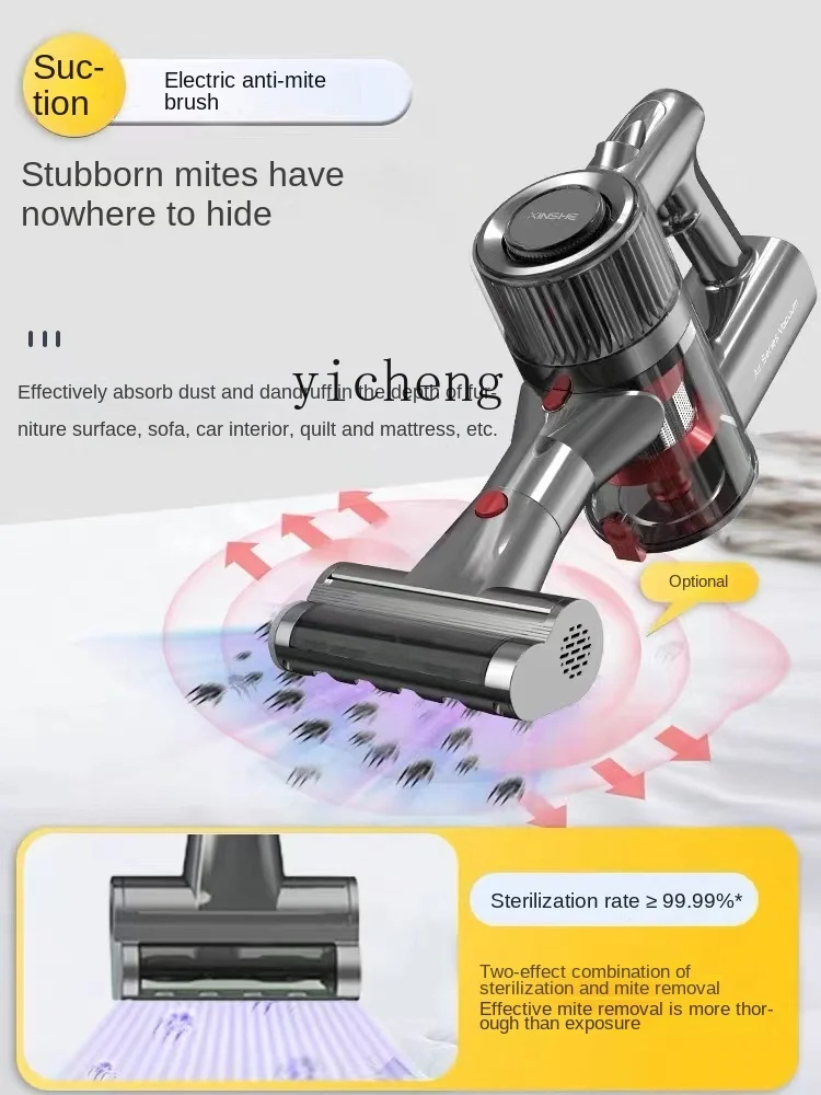 Aspirateur sans fil cc25 pour la maison, grande puissance d'aspiration, serpillière intégrée, instrument anti-acariens, usage humide et sec
