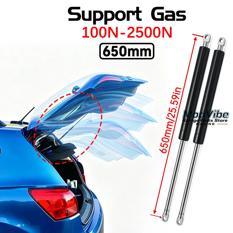 2pcs 650mm Car Gas Strut Bars Spring Hood Support Rod Shock Lift for RV Bed Window Bus Caravans 700N 800N 900N 1000N 1200N-2500N