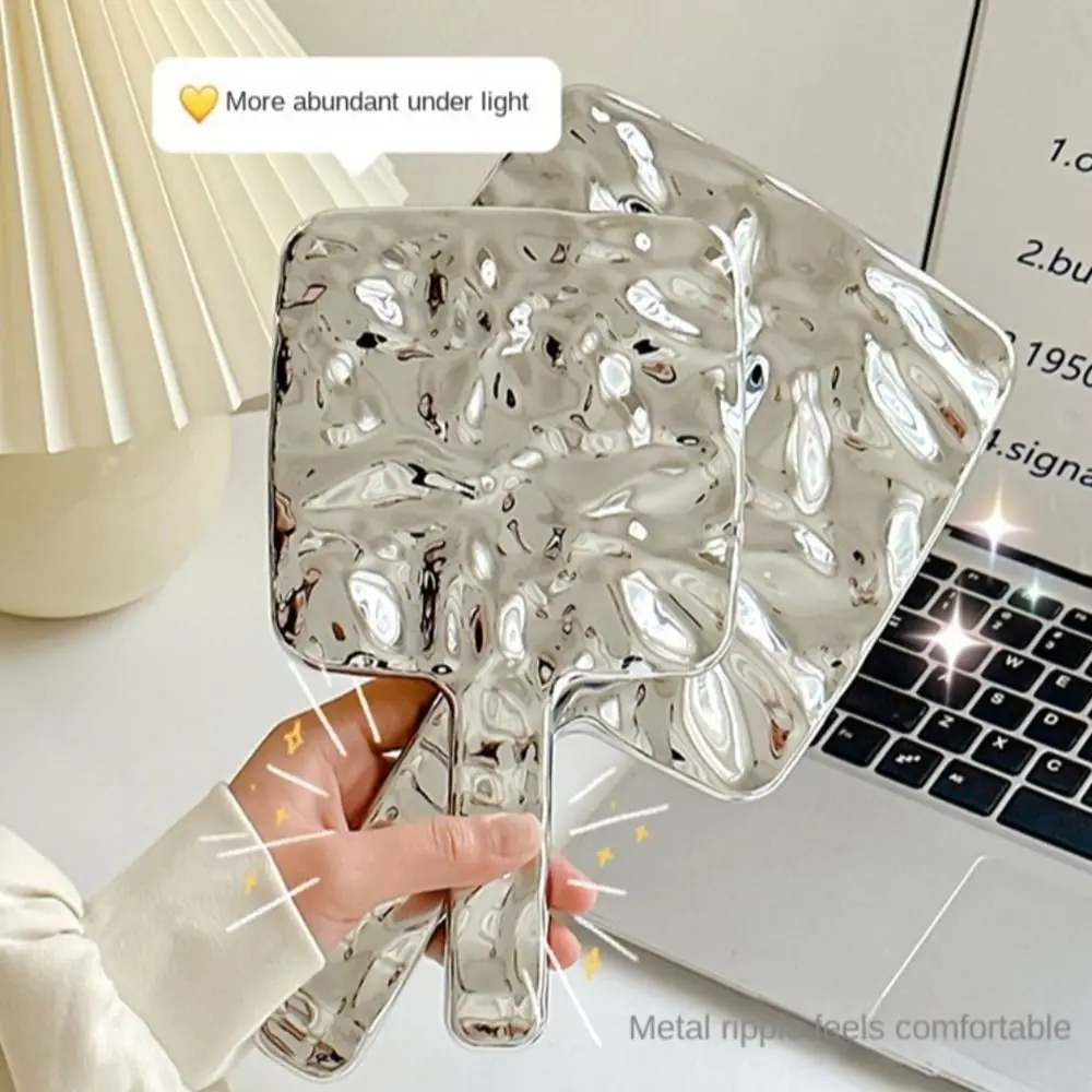 Schönheit High Definition Handheld Spiegel Silber Ins Make-Up Spiegel Platz Flüssigkeit Form Eitelkeit Spiegel Haushalt