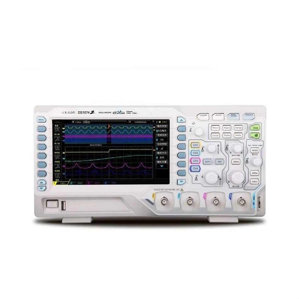 DS1074Z Plus 4 Channel Oscilloscope 7.0 Inches TFT LCD Display 70MHZ Bandwidth 1GSa/s Memory Depth 12Mpts Digital Oscilloscope