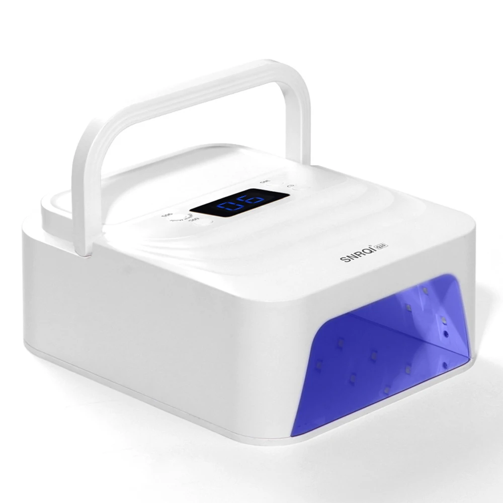 Rechargeable Nail Lamp with Mirror Bottom 48Pcs Leds Nail Dryer for Acrylic Nails Manicure Machine Wireless Nail UV LED Lamp