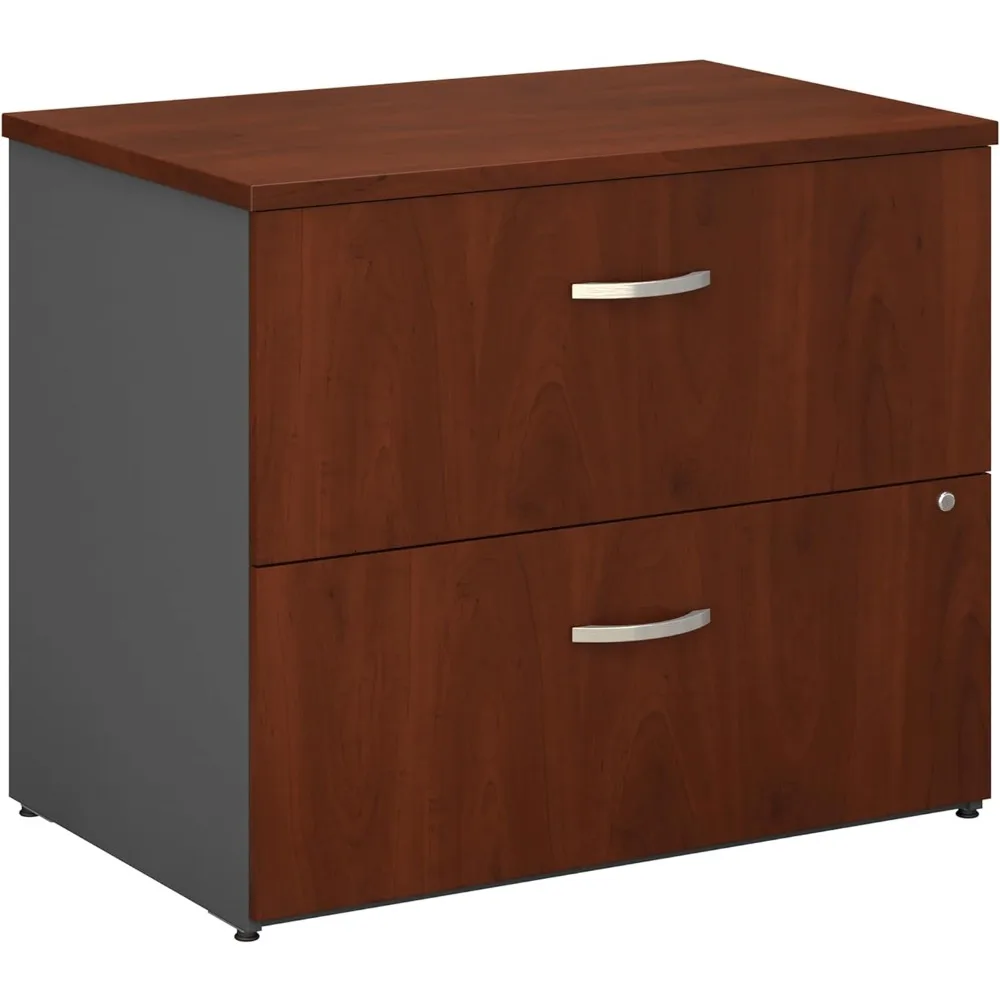 

Series C 2 Drawer Lateral File Cabinet, Locking Document Storage for Home or Professional Office, Hansen Cherry