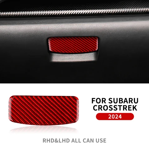 Настоящая мягкая наклейка из углеродного волокна для Subaru Crosstrek Impreza 2024 ручка для хранения автомобиля Co-pilot RHD LHD аксессуары для внутренней отделки