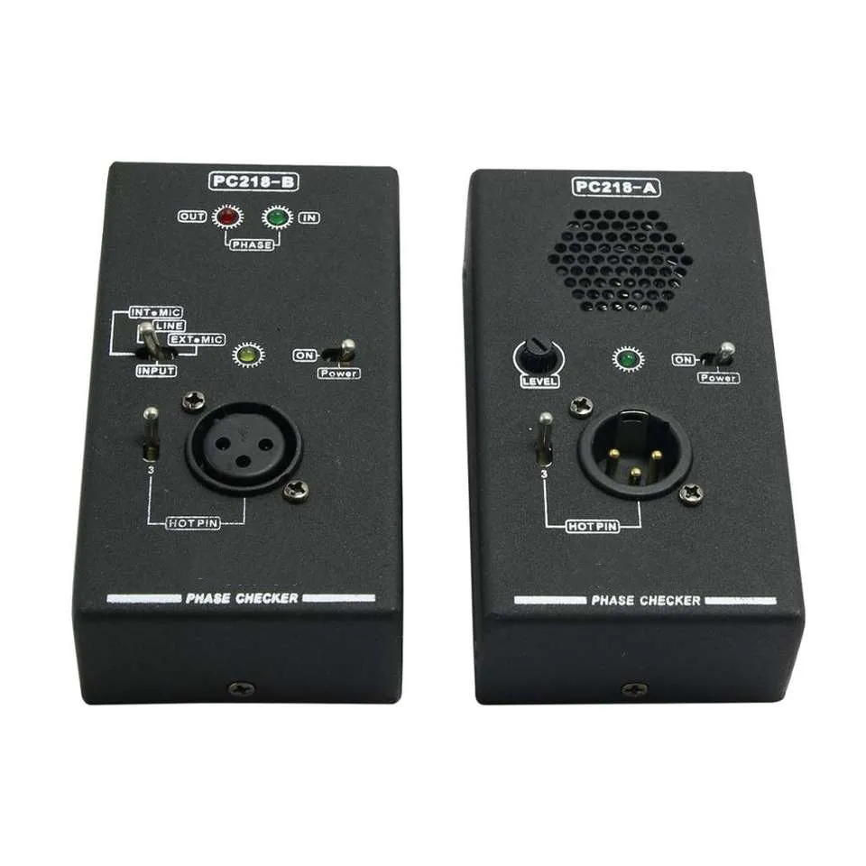 PC218 Phase Checker Detector Audio Speaker Microphone Sound Testing Polarity Tester