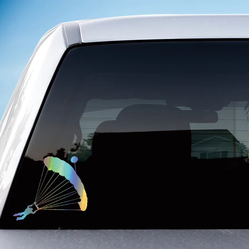 Fashion Skydiver Parachute Extreme Sport Car Window Cars Sticker Vinyl Decal Auto Motorcycle Stickers and Decals Styling