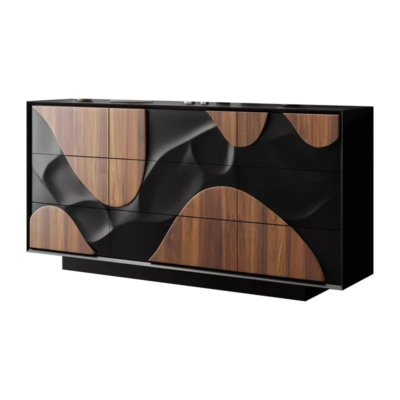 

Side cabinet, chest of drawers "medieval carved drawers, nine chest of drawers, solid wood