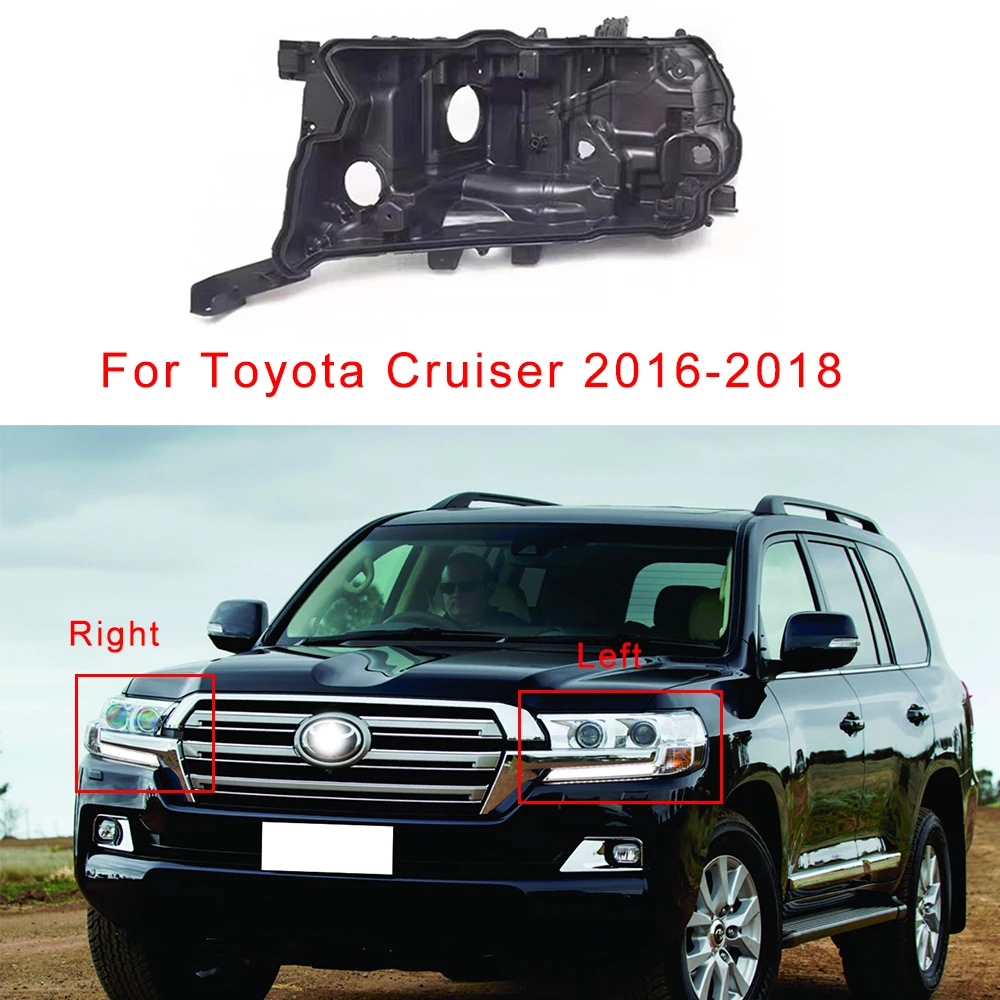 ฐานไฟหน้าสำหรับรถ Toyota Cruiser 2016-2018ฐานด้านหลังรถไฟติดหน้ารถด้านหลังบ้านการกำหนดค่าสูง/กลาง