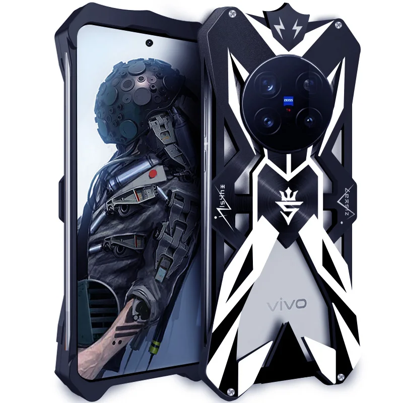 

Противоударный металлический защитный чехол для Vivo X200 pro, роскошный алюминиевый чехол, уникальный чехол для Vivo X100 Ultra X100s X200 Pro, чехол