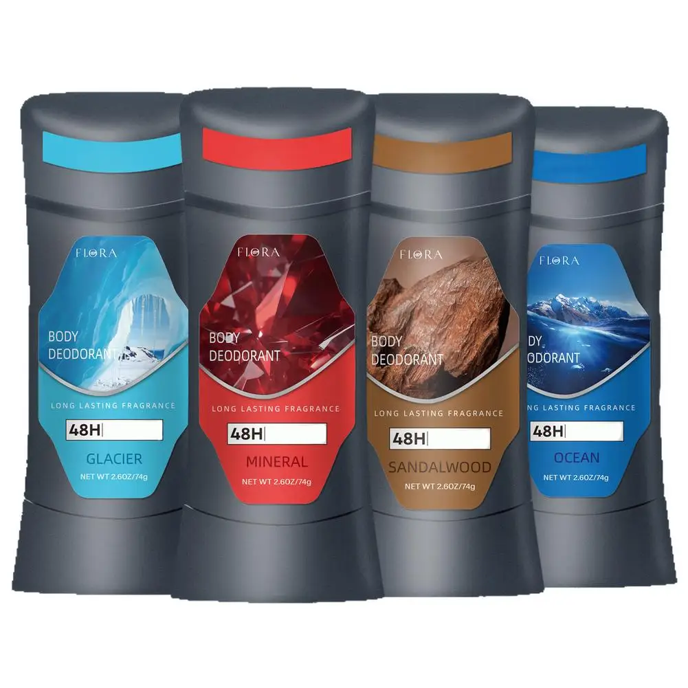 عطر صلب ومزيل العرق مضاد للتعرق للرجال، مزيل رائحة الجسم بالألمنيوم، عطر صلب من خشب الصندل المحيطي، رياضة نقية