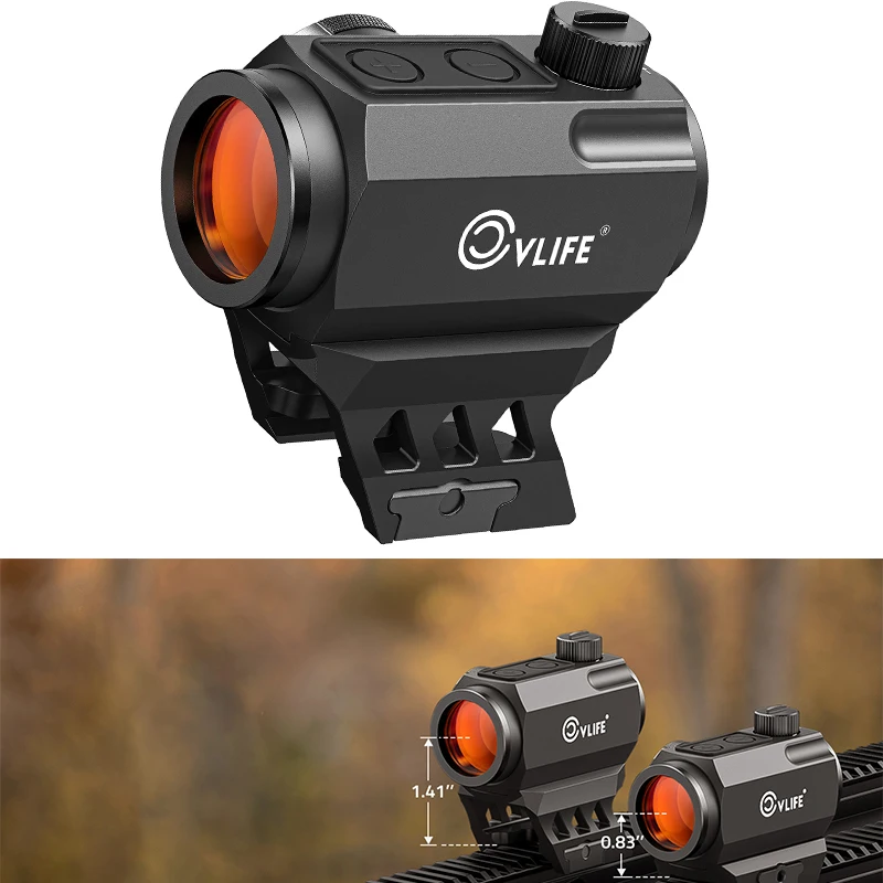 

CVLIFE Rifle Scope 2 MOA Red Dot Sight Compact Reflex Sights Optics Riflescope Opitics Sighting for 20mm Picatinny Rail Hunting