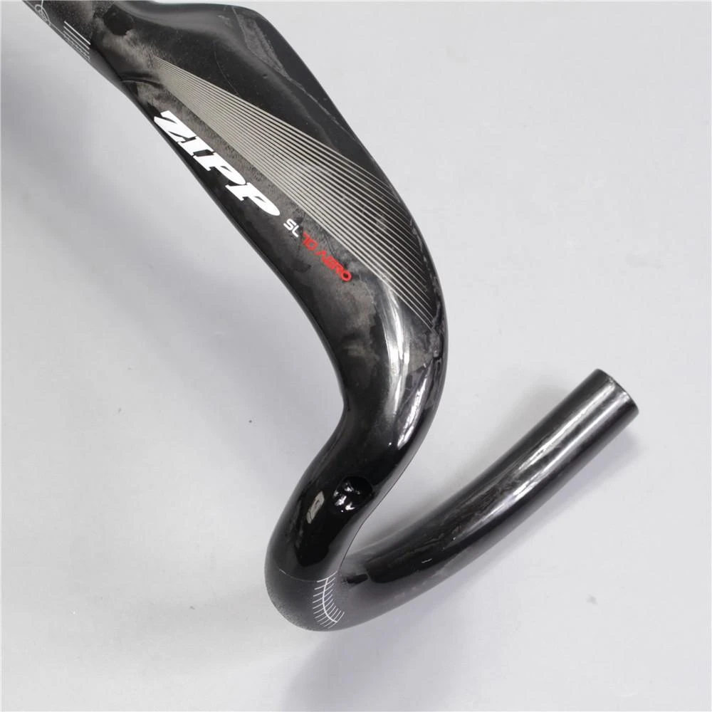 Manillar de Bicicleta de Carretera ZIPP de Fibra de Carbono, Aerodinámico, Curvo, 380/400/420/440-31.8mm, Superligero, Piezas de Ciclismo