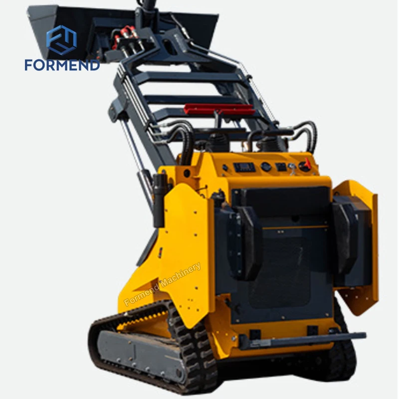 High Quality Small Skid Steer Loader  Loader Shovel Track Loader  With Accessories