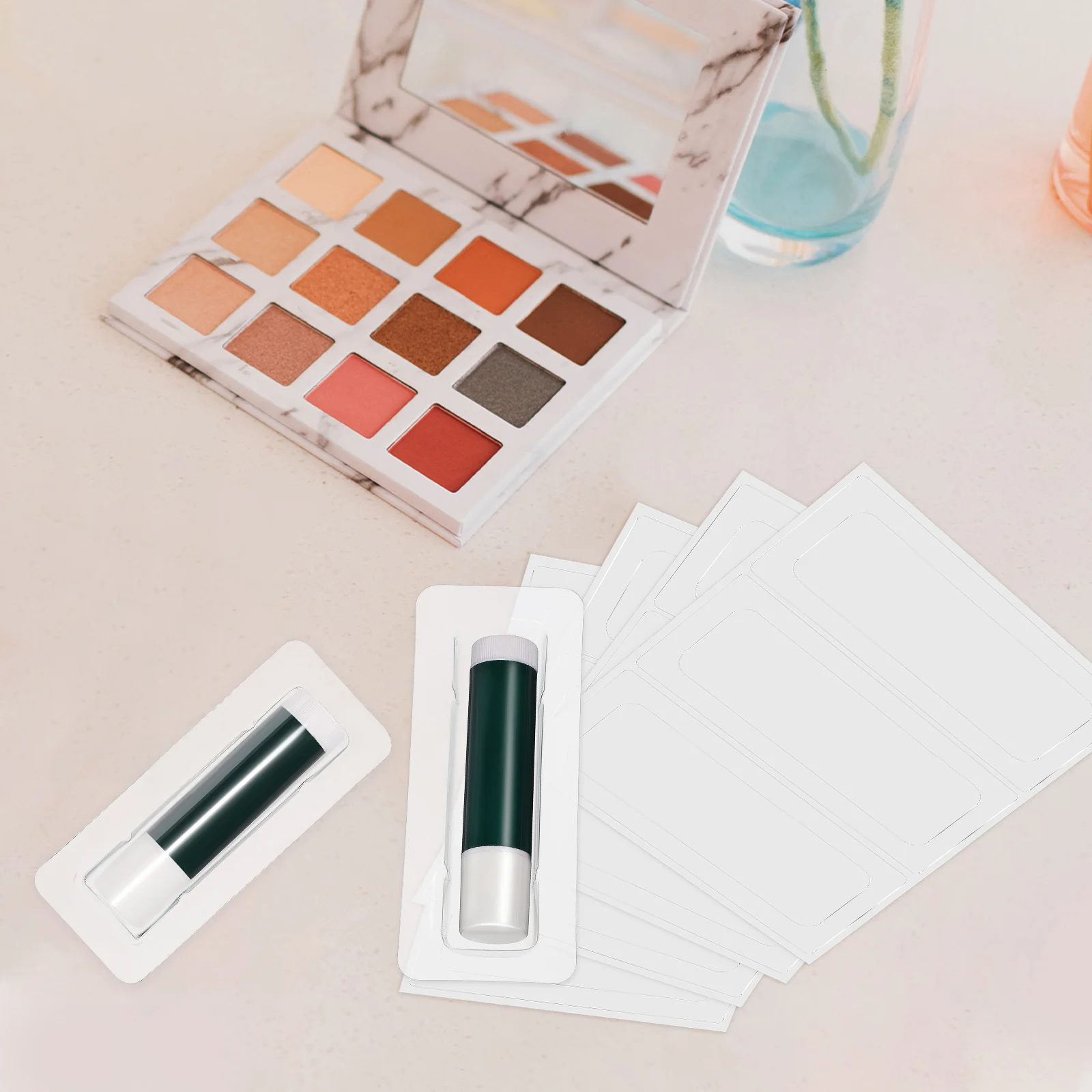 Suporte transparente para bálsamo labial, 40 peças, cúpula transparente para bálsamos labiais, organizadores de armazenamento hidratante, fácil acesso, recipiente de exibição