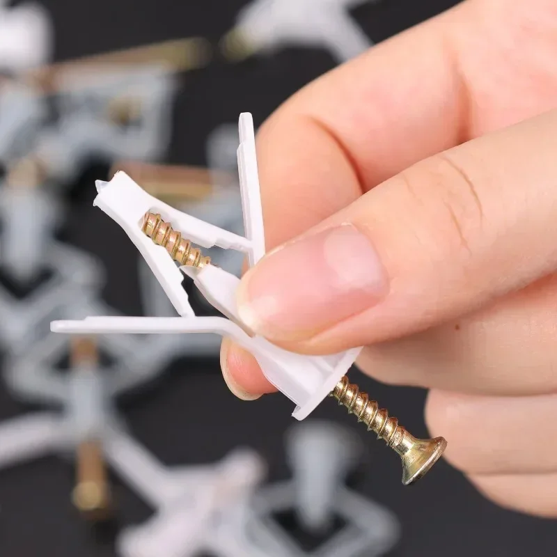 200/20x مسامير الجصي مع مسامير المثبتات الحفر الذاتي توسيع المسمار أنبوب دريوال مرساة السحابة أطقم أدوات الكمبيوتر #5