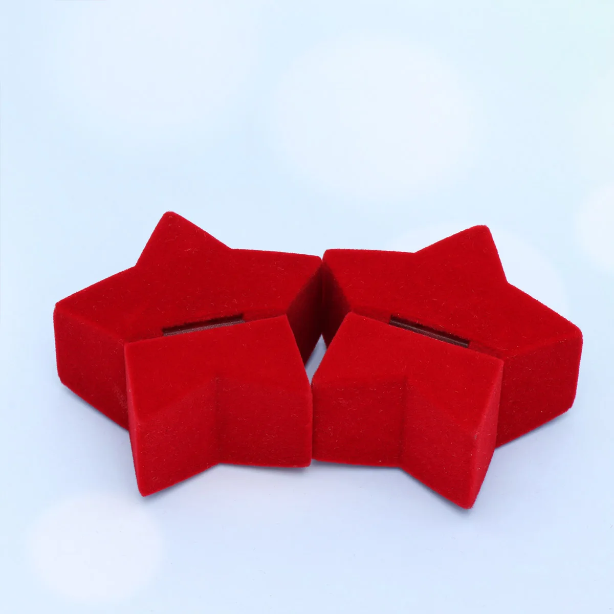

4 Pcs Gift Box Ring Holder Jewelry Packing Case Accessories Delicate Storage Red