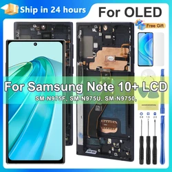 Note10+ Display Screen for Samsung Galaxy Note 10 Plus N975F N975F/DS Lcd Display Digital Touch Screen with Frame Replacement